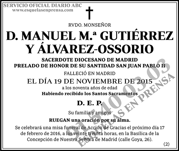 Manuel M.ª Gutiérrez y Álvarez-Ossorio
